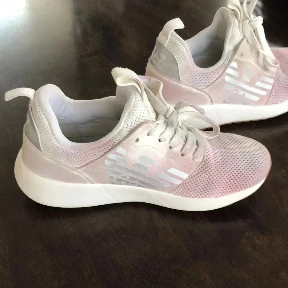 EMPORIO ARMANI Kid’s Customized Sneakers XSX009 XOT18 Size 13.5 Luxury Dyed - Picture 7 of 12